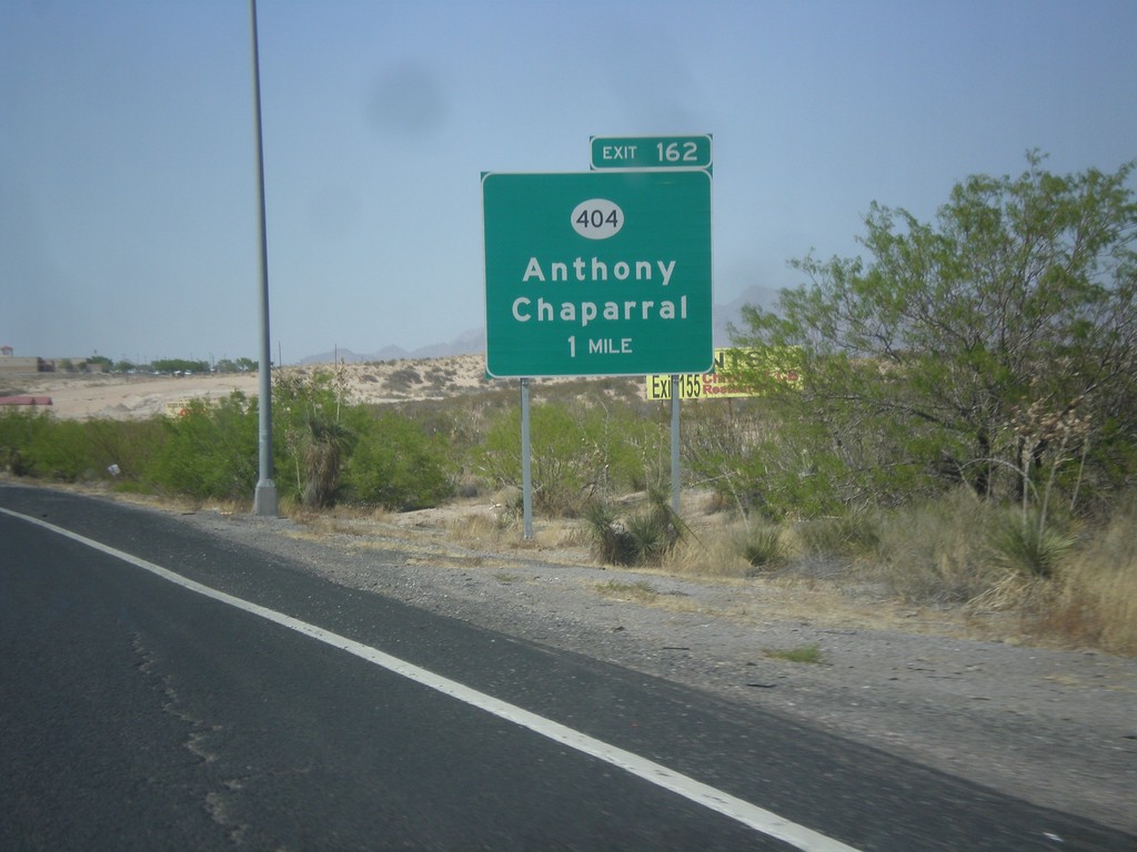 I-10 West Approaching Exit 164