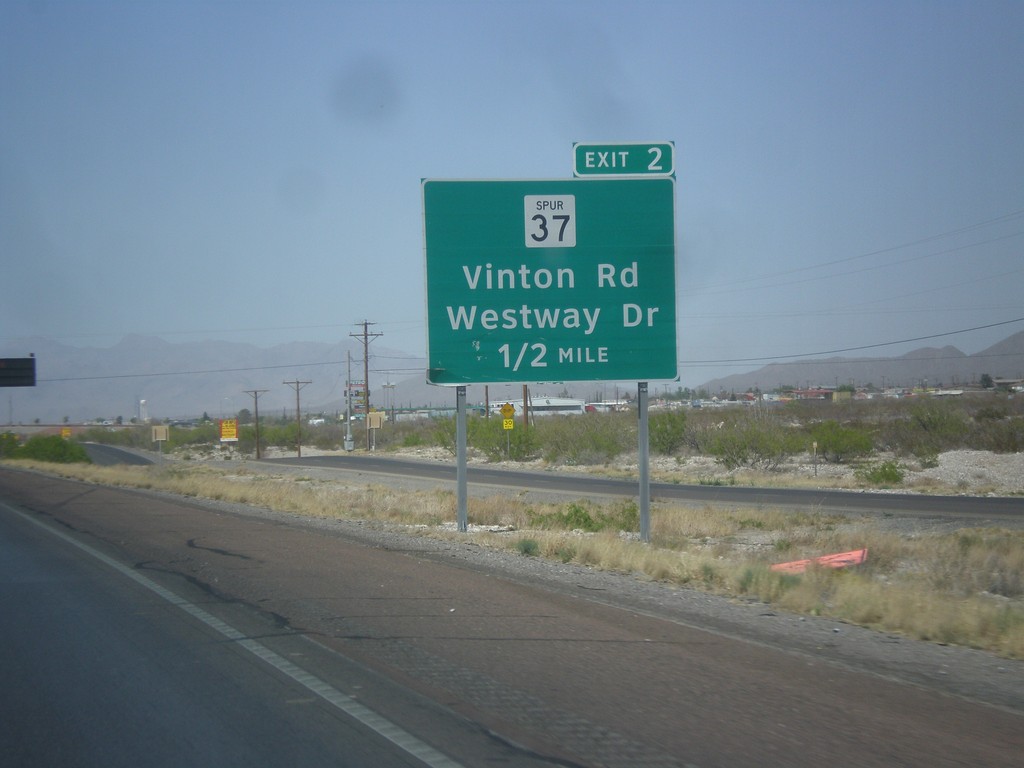 I-10 West - Exit 2