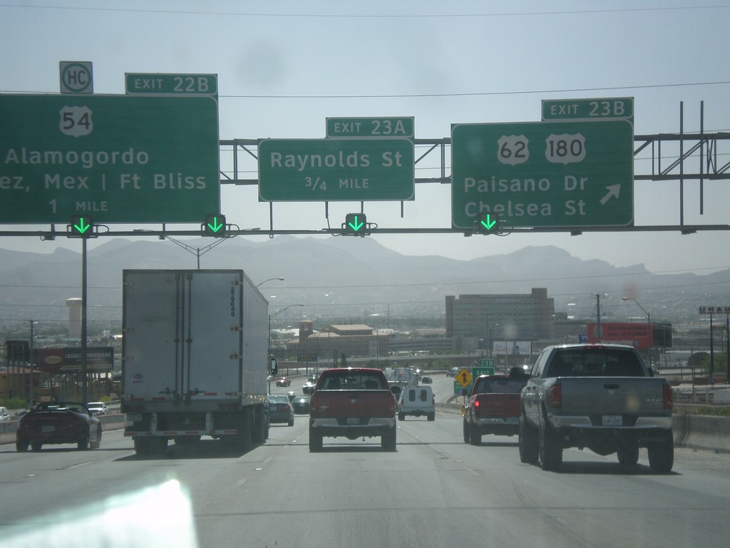 I-10 West - Exits 23B, 23A, and 22B