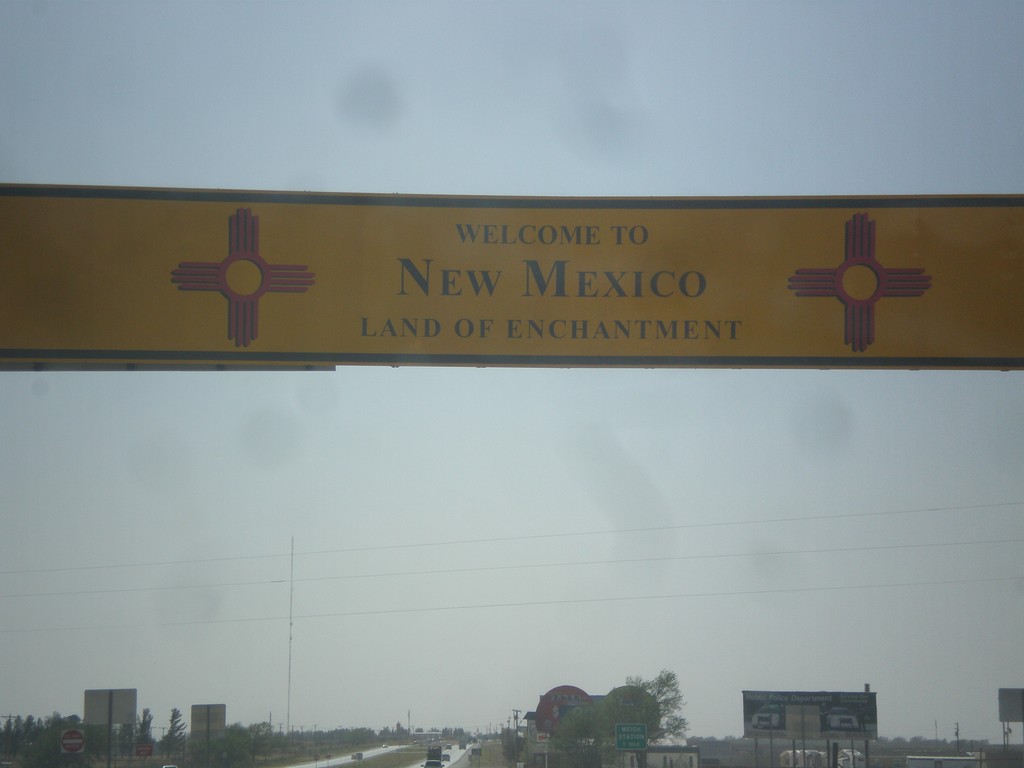 US-62/US-180 West - Welcome To New Mexico