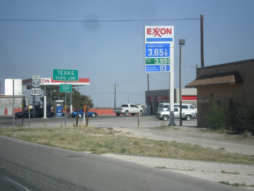 US-62/US-180 East - Texas State Line