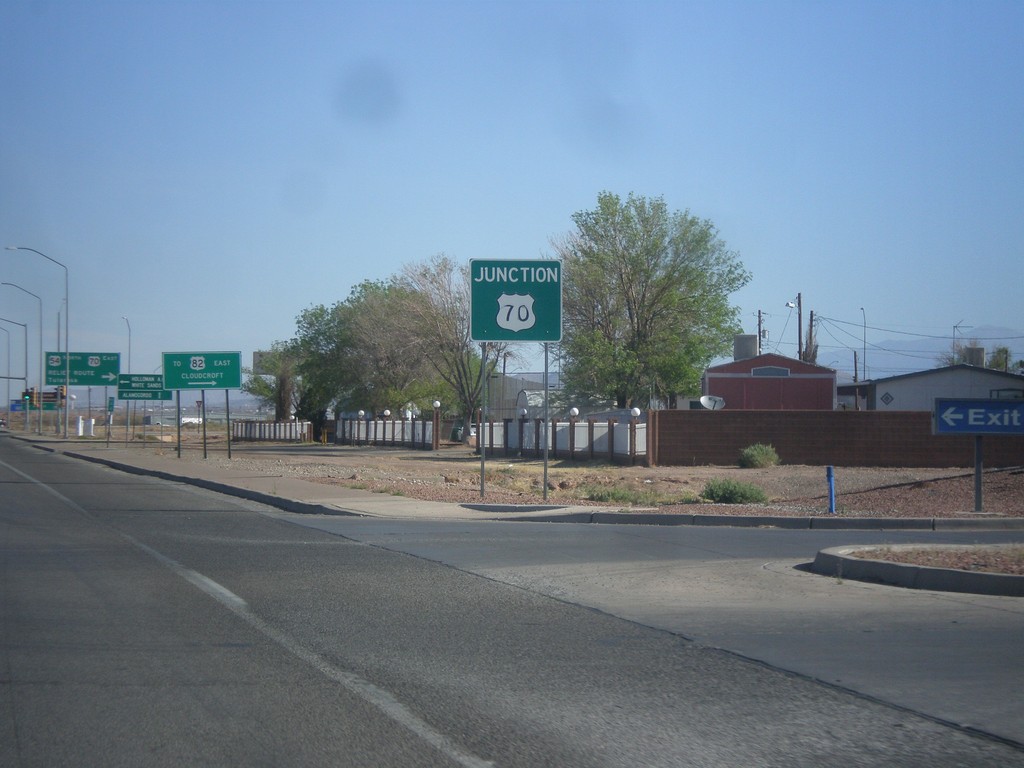 US-54 North Approaching US-70