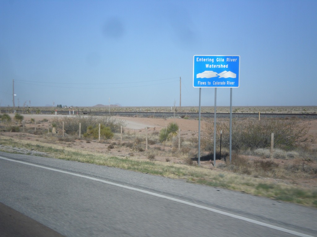 I-10 West - Entering Gila River Watershed