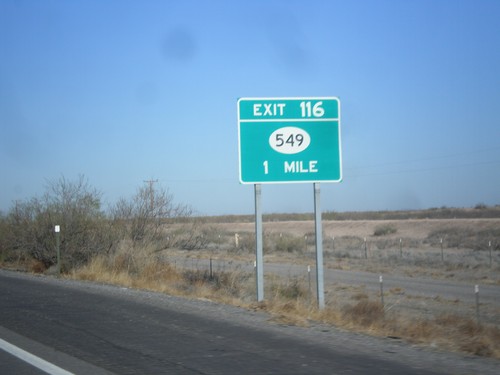 I-10 West - Exit 116