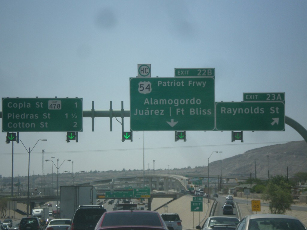 I-10 West - Exits 23A and 22B