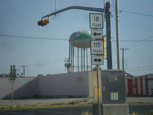 TX-18 South at TX-115