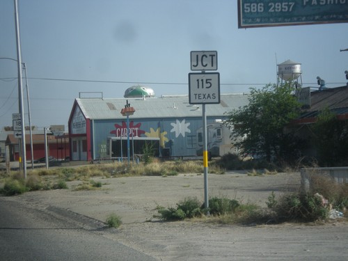 TX-18 South Approaching TX-115