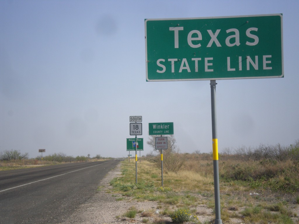 TX-18 South - Texas State Line