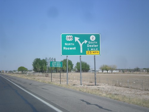 US-285 North Approaching NM-2