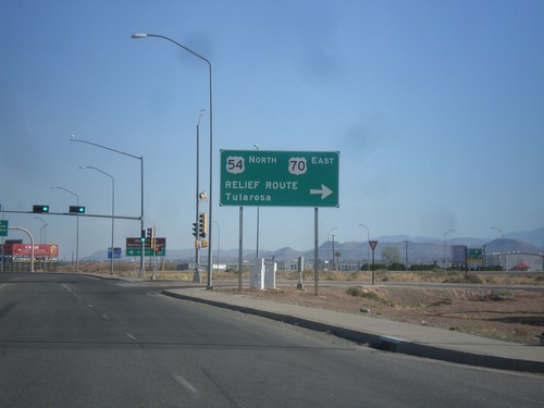 US-54 North at US-70