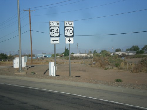 US-70 West/US-54 South at Split