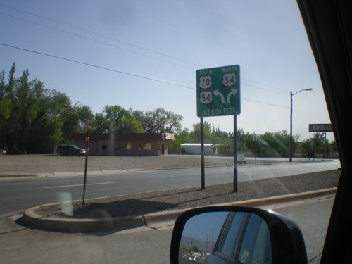 US-70 West Approaching US-54