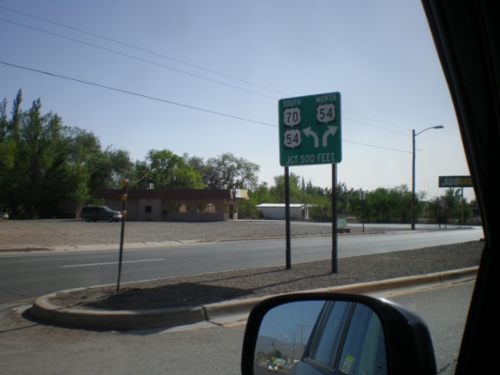 US-70 West Approaching US-54