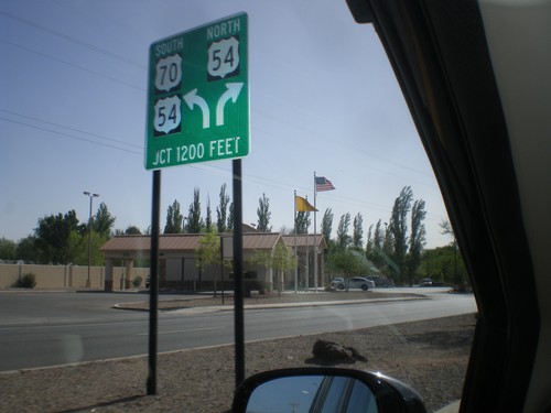 US-70 West Approaching US-54