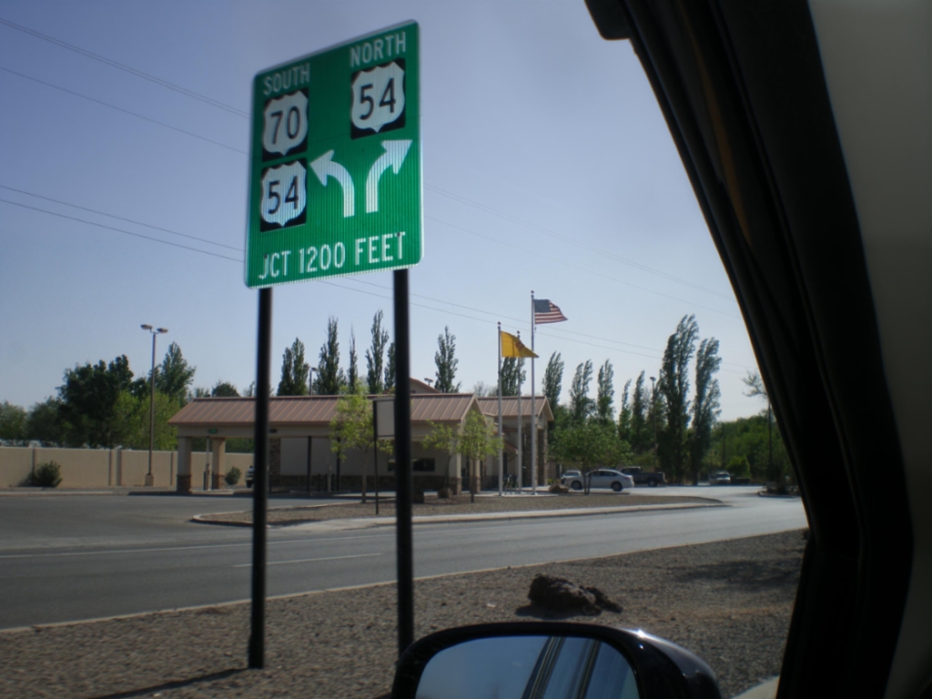 US-70 West Approaching US-54