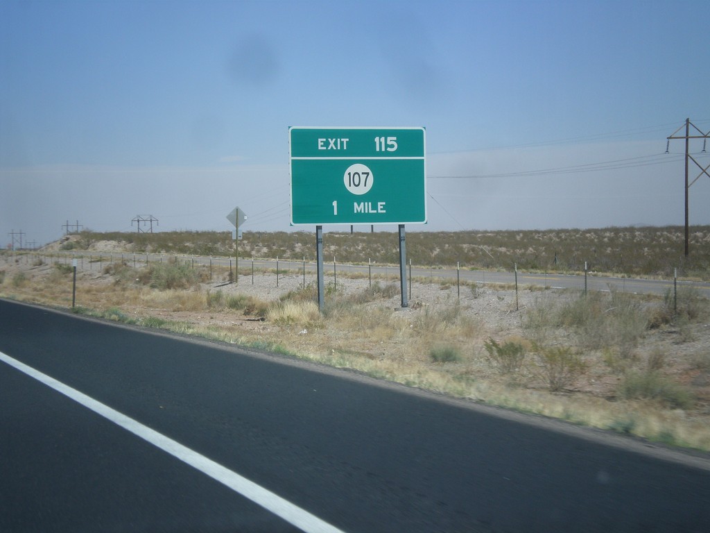 I-25 North Approaching Exit 115