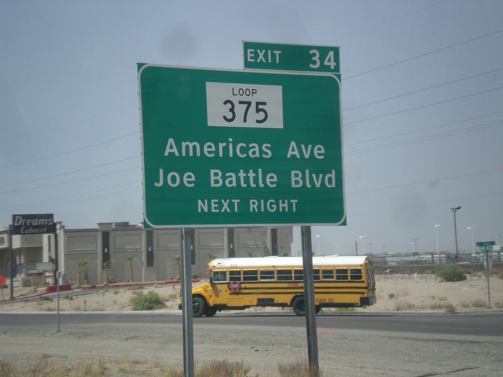 I-10 West - Exit 34