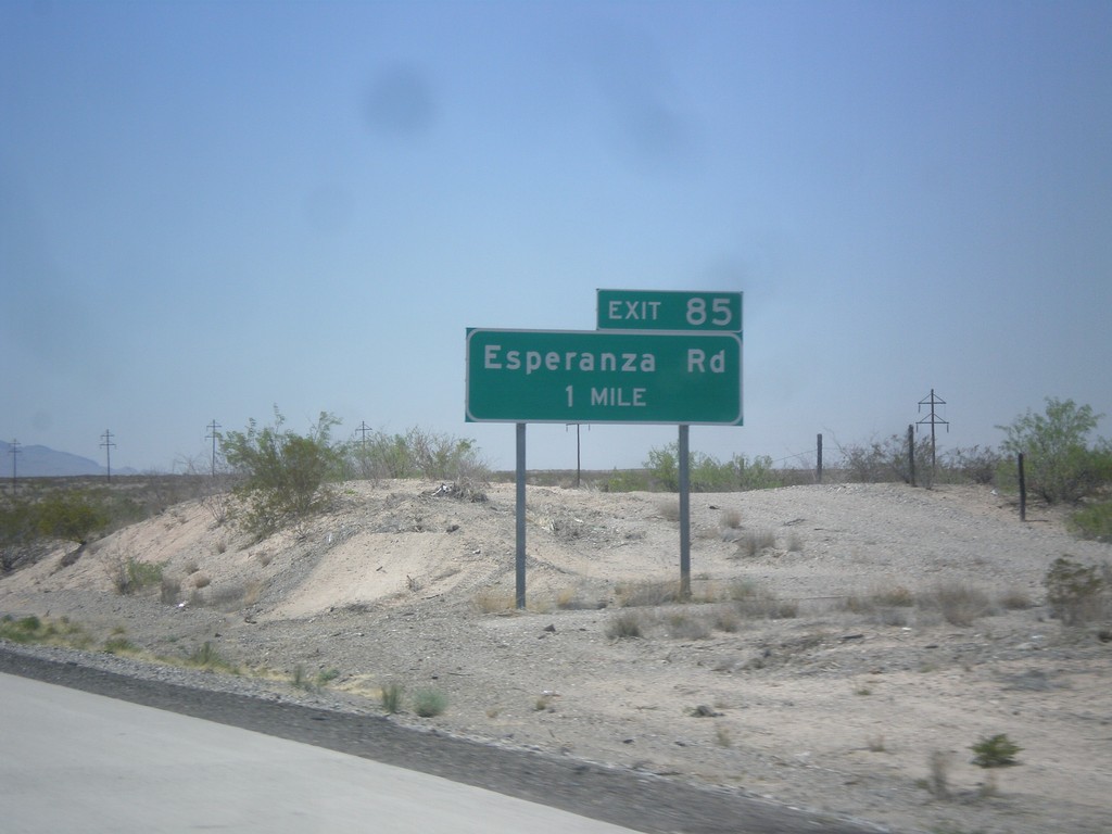 I-10 West - Exit 85