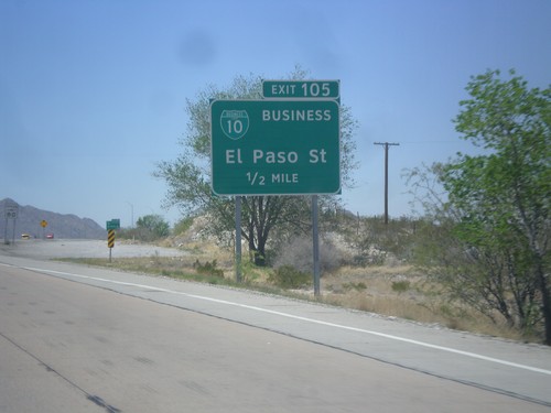 I-10 West - Exit 106