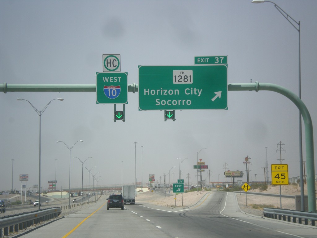 I-10 West - Exit 37