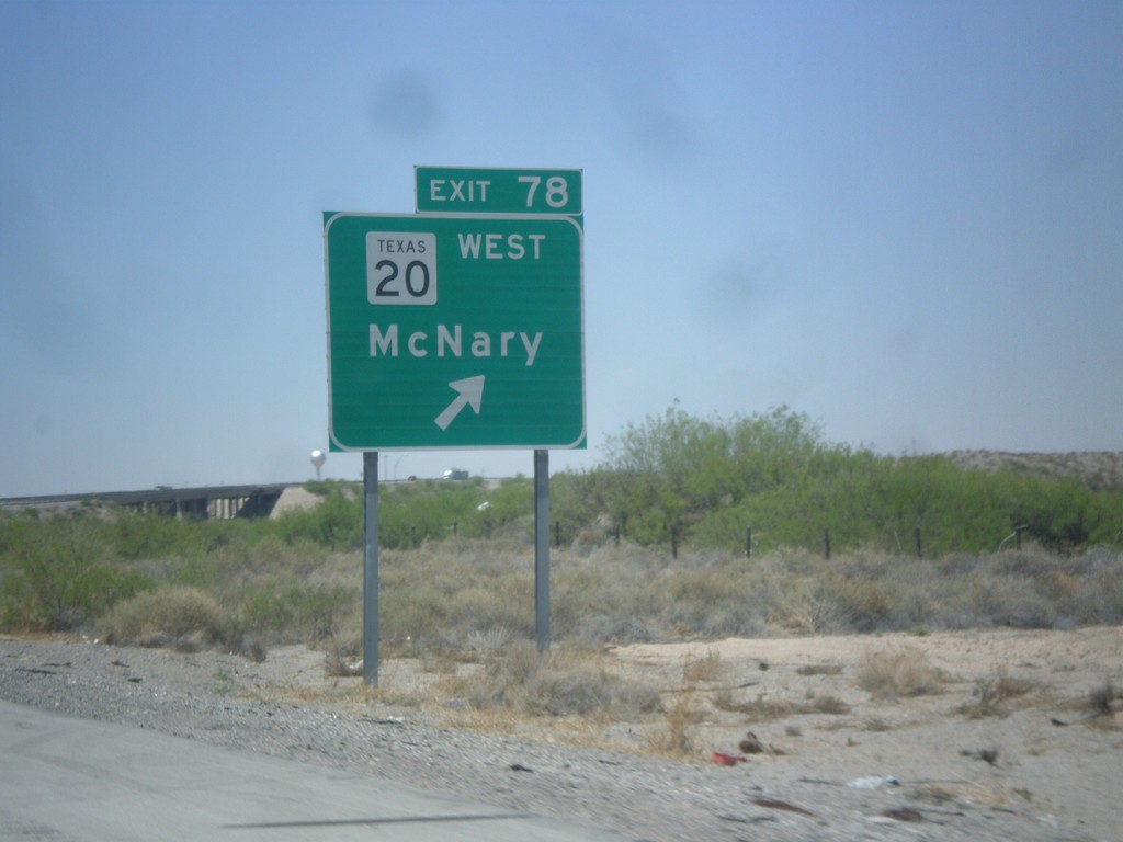 I-10 West - Exit 78