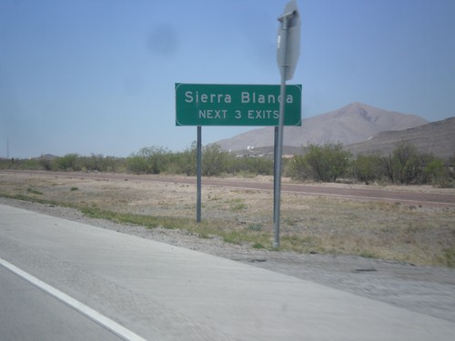 I-10 West - Sierra Blanca Exits