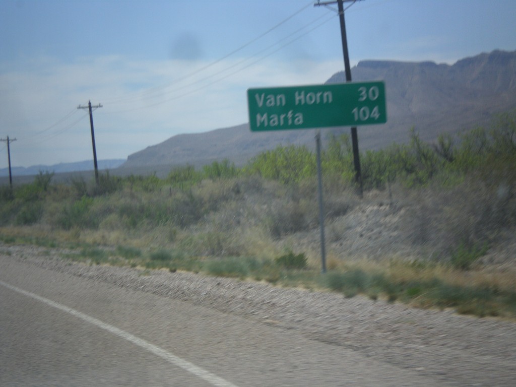 TX-54 South - Distance Marker