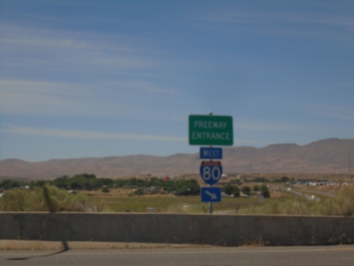 I-80 West - Freeway Entrance (Exit 282)