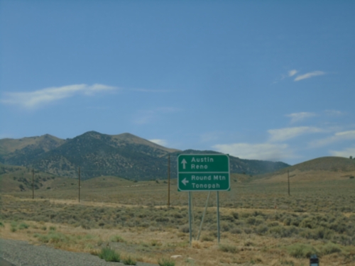 US-50 West at NV-376 South