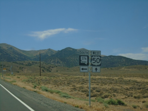 US-50 West at NV-376