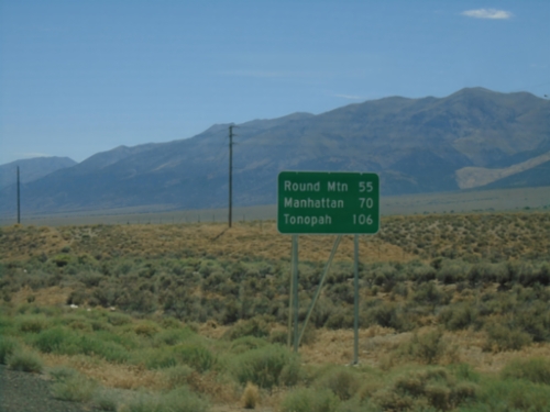 NV-376 South - Distance Marker
