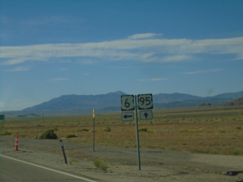 US-95 North/US-6 West at US-95/US-6 Split