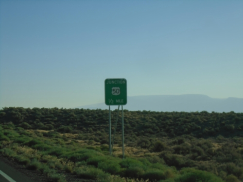 NV-376 North Approaching US-50