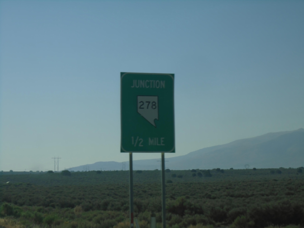 US-50 East Approaching NV-278