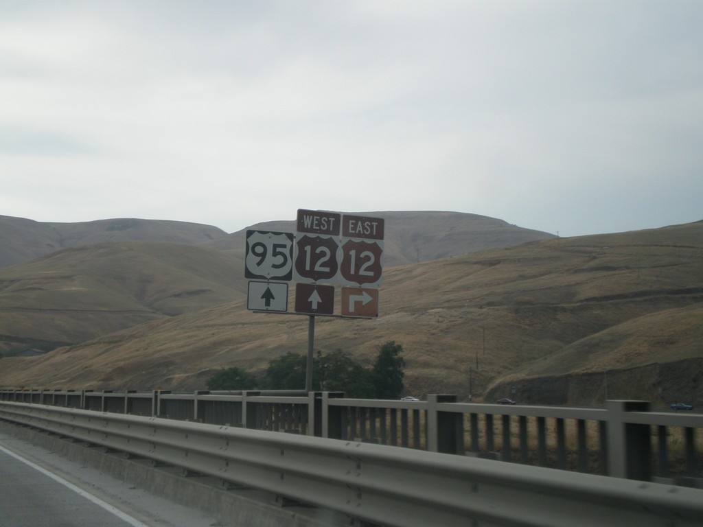 US-95 North Approaching US-12