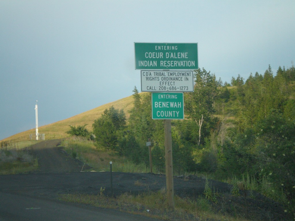 US-95 North - Benewah County and Coeur d'Alene Indian Res.