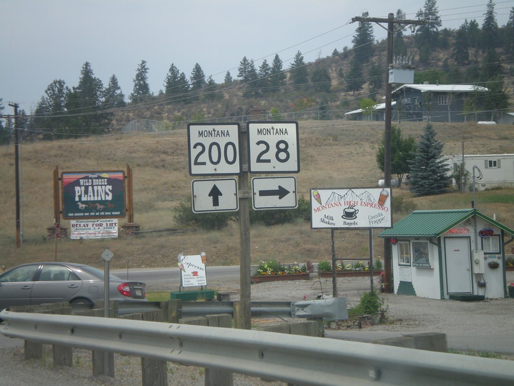 MT-200 West at MT-28