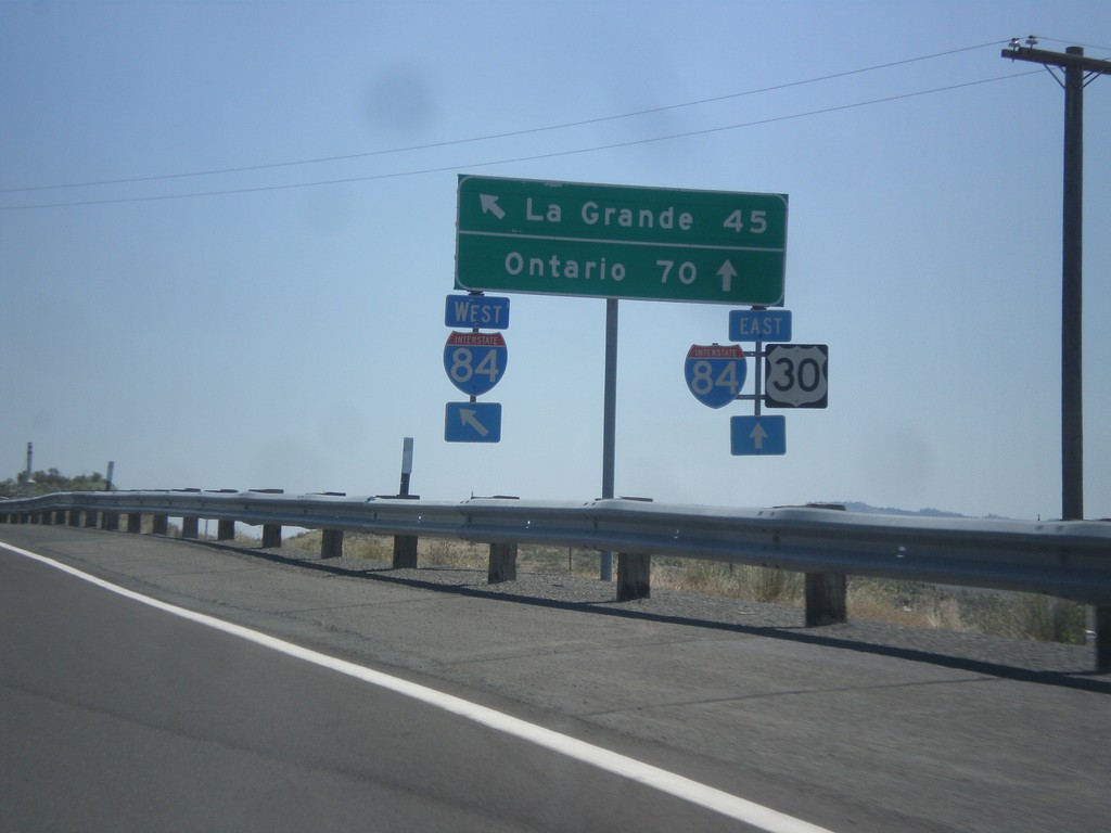 US-30 East at I-84 (Exit 306)