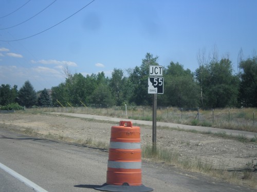 ID-44 East Approaching ID-55