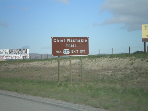 I-80 West Exit 215 - Chief Washakie Trail