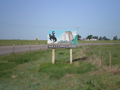 WY-151 West - Welcome To Wyoming