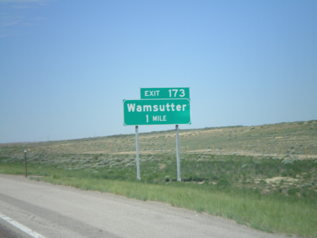 I-80 West - Exit 173